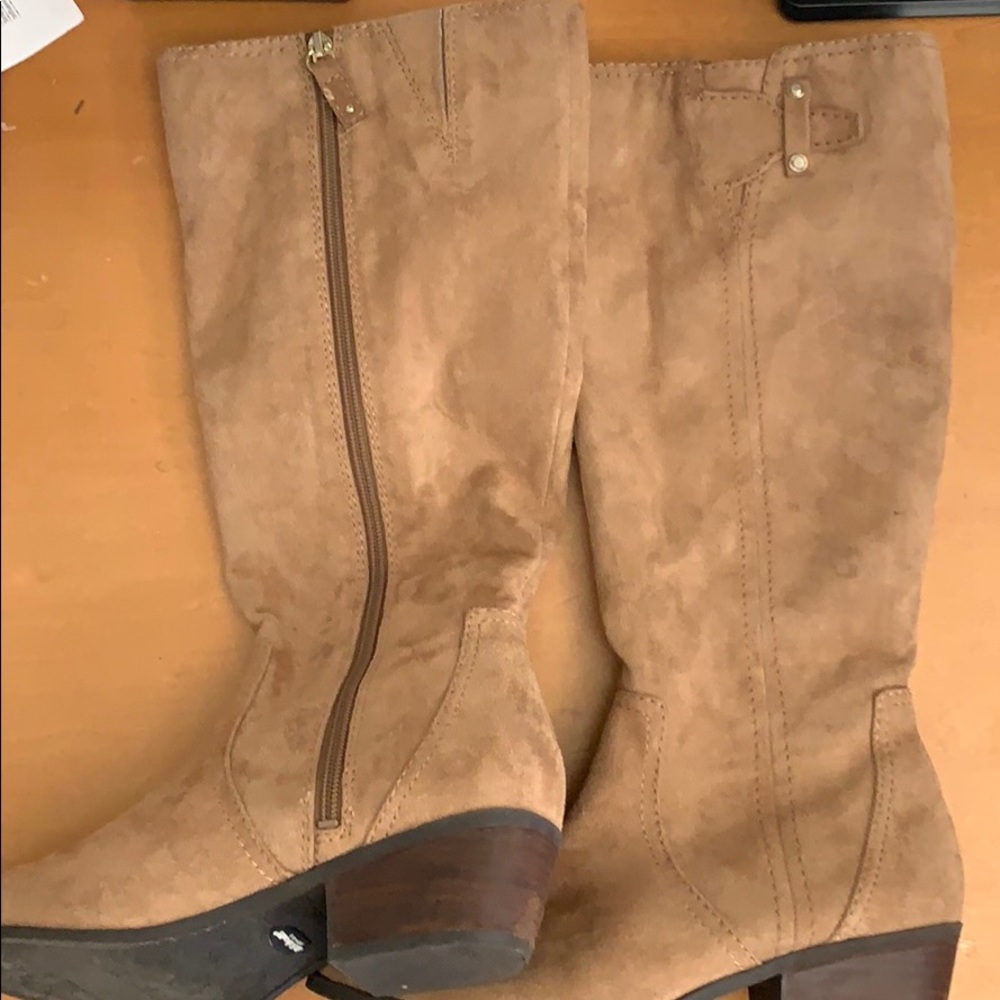 Dr Scholls Faux suede knee high boot